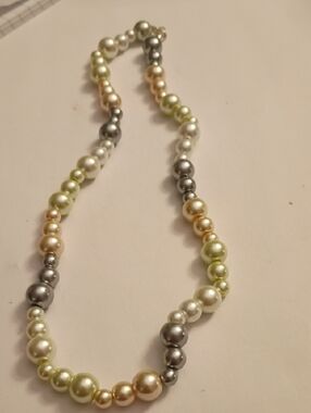 Multicolor Pearl Strand Necklace - Women Jewelry